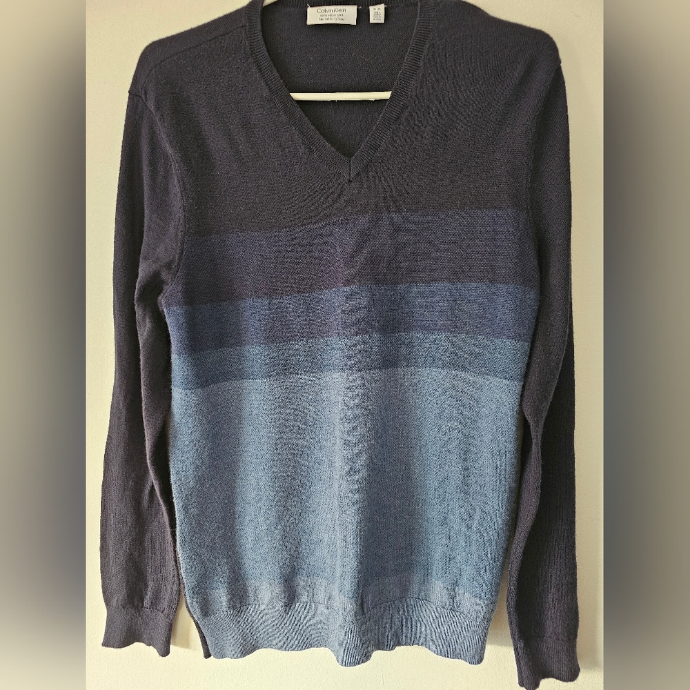 Calvin klein wool striped sweater